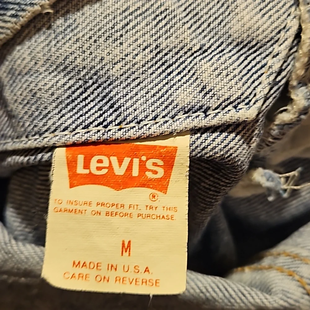 Levi's Vintage Acid Washed Denim Trucker Jacket Med Unisex